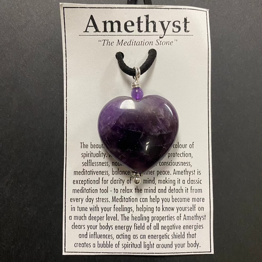 Amethyst Heart Necklace