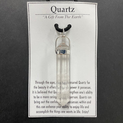 Clear Quartz Dual-Ended Point Necklace