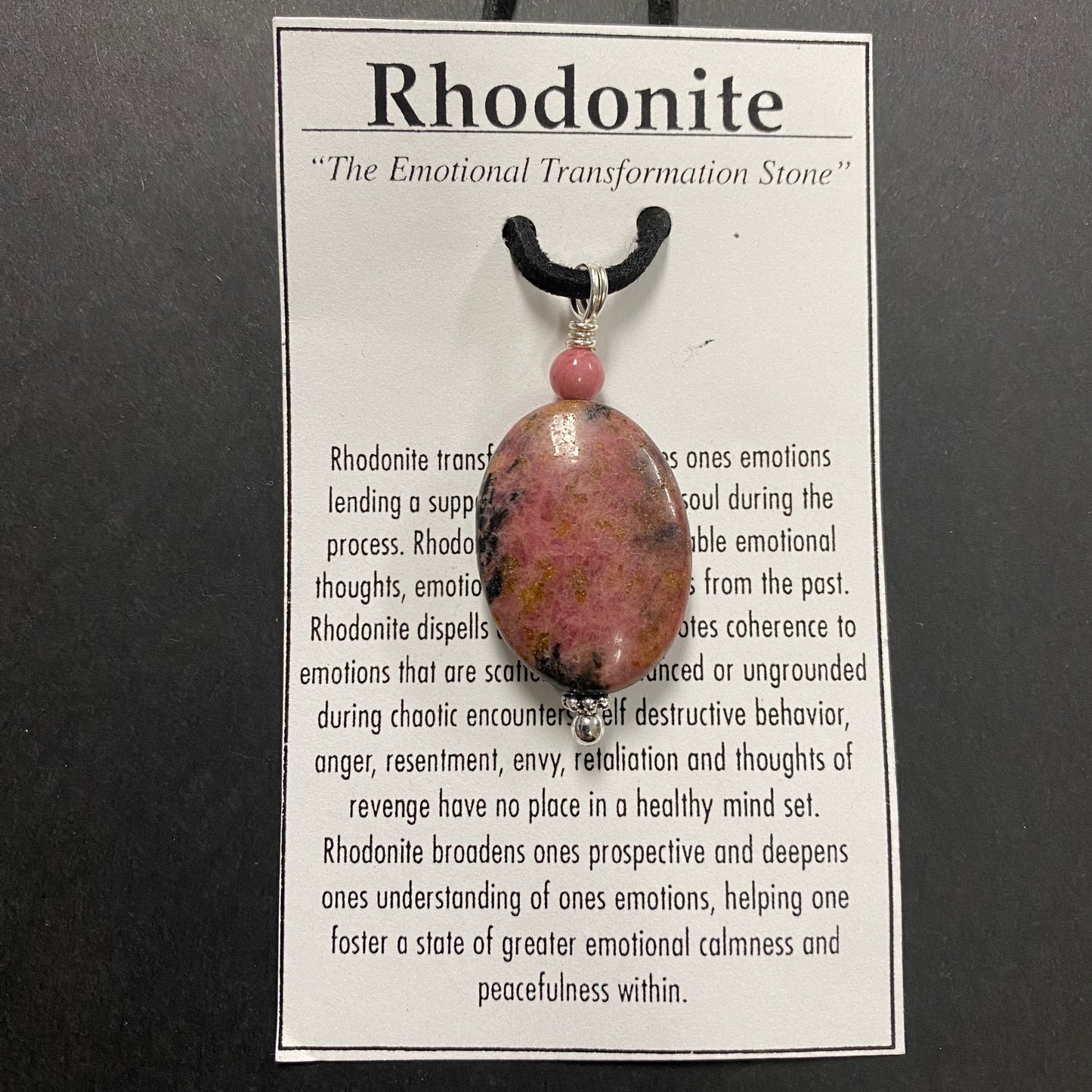 Rhodonite Oval Necklace