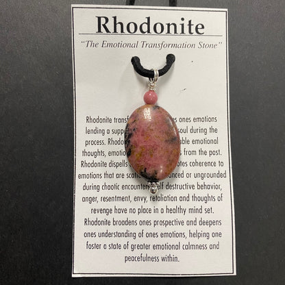 Rhodonite Oval Necklace