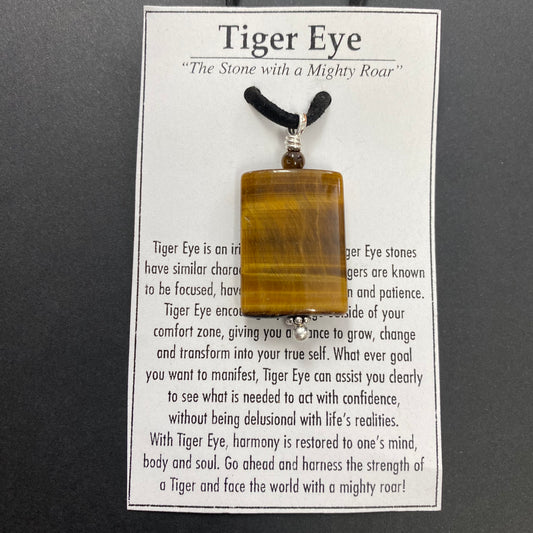 Tiger’s Eye Rectangle Necklace