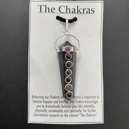 Amethyst Dual Point Chakra Necklace