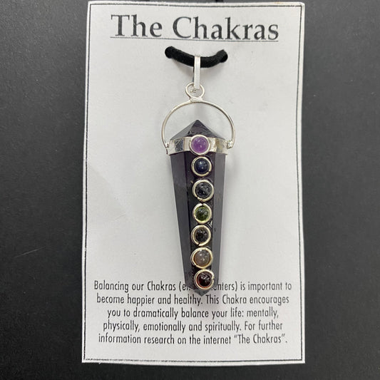 Amethyst Dual Point Chakra Necklace