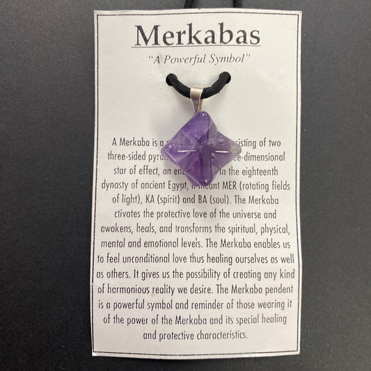 Amethyst Merkaba Necklace