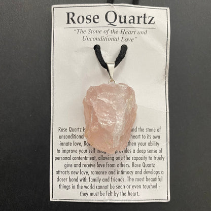 Rose Quartz Raw Necklace