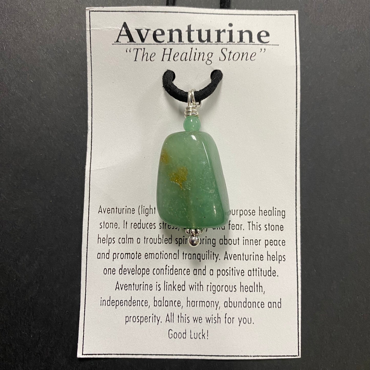 Green Aventurine Tumbled Necklace