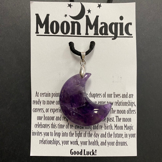 Amethyst Moon Necklace