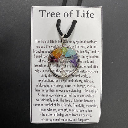 Tree of Life Small Chakra Necklace