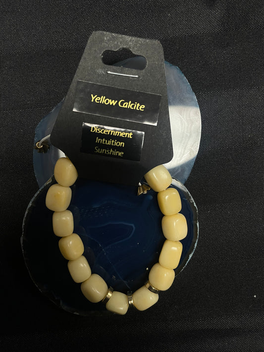 Influential Vibrations - Yellow Calcite Bracelet