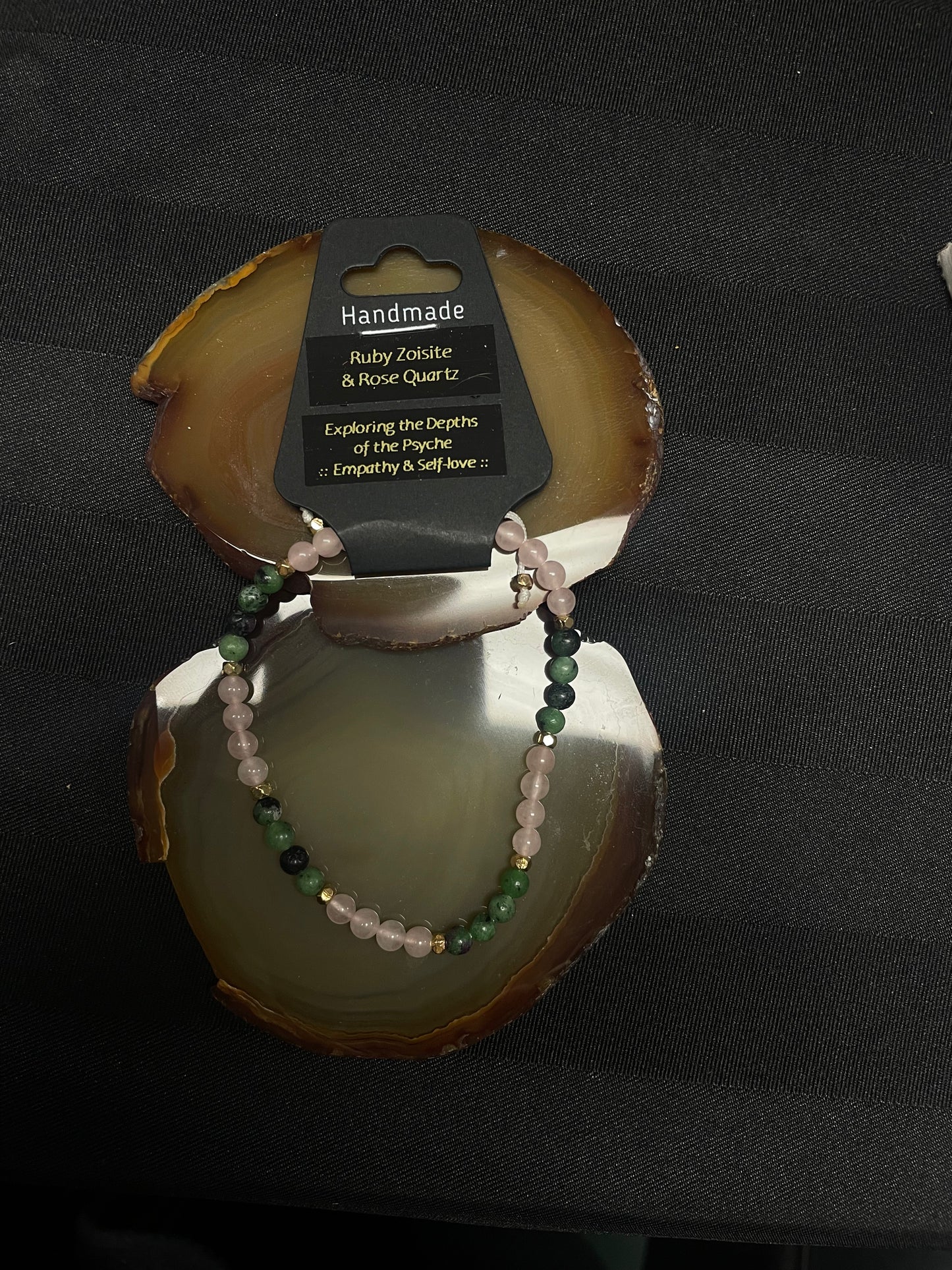Influential Vibrations -  Ruby Zoisite & Rose Quartz Bracelet