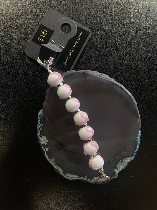 Influential Vibrations - Breast Cancer Awareness Keychain