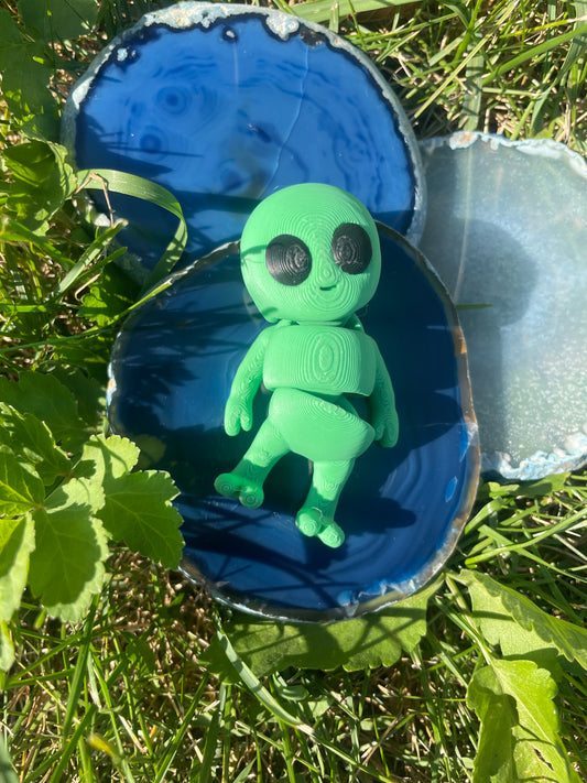 Alien Dude Figurine - Green & Small