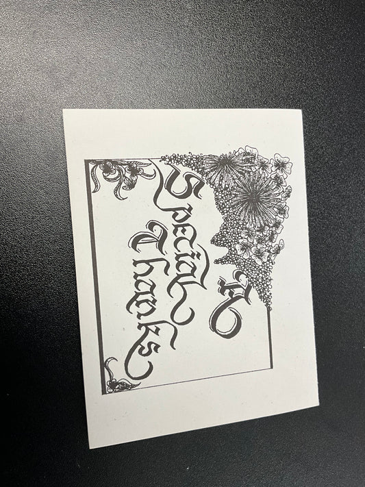 Thank you card