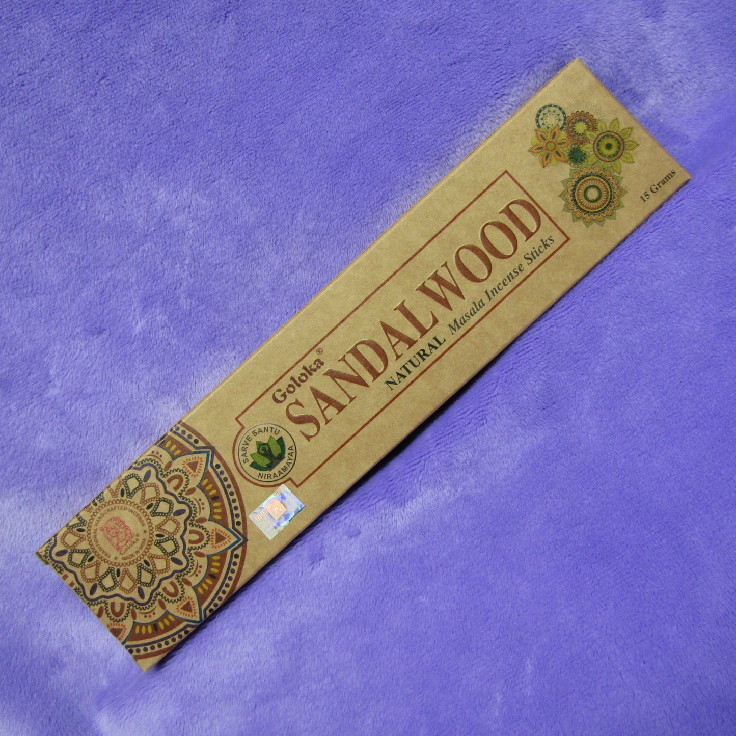 Sandalwood - Natural Incense Sticks (15g)