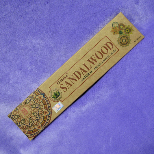 Sandalwood - Natural Incense Sticks (15g)