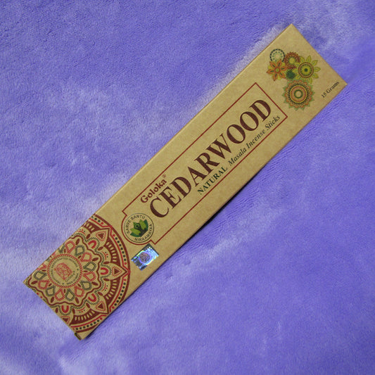 Cedarwood - Natural Incense Sticks (15g)