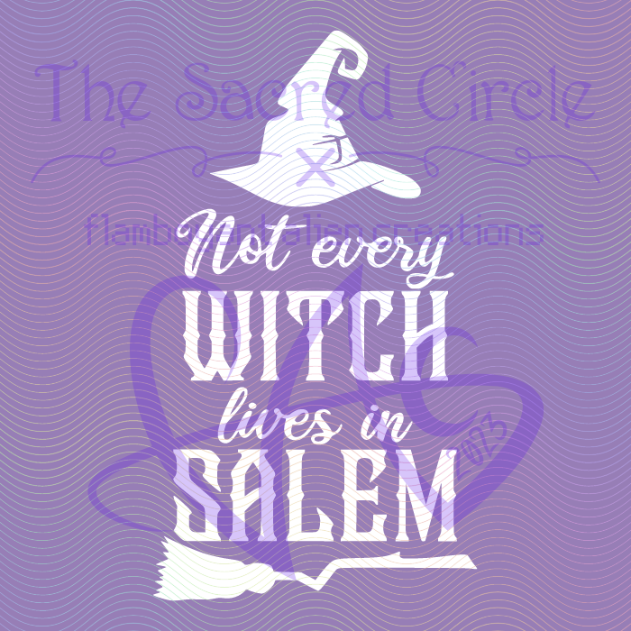Not Every Witch Lives in Salem Car Decal