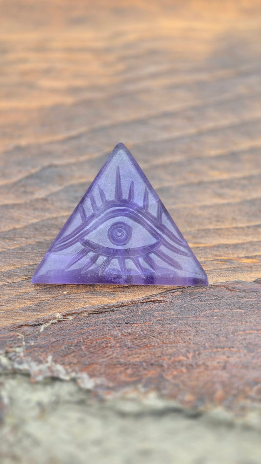 Eye of the Horus Fluorite Triangle