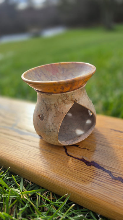 Soapstone Candle Holder