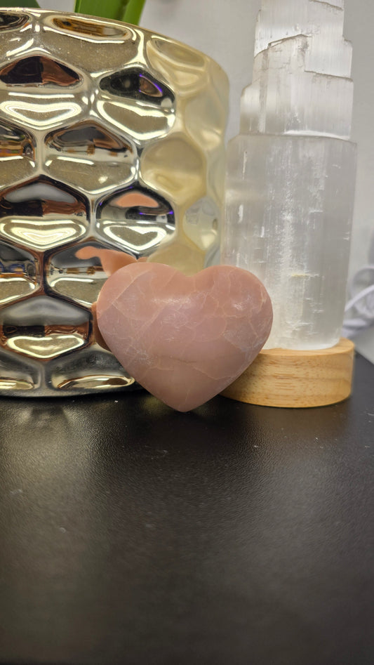 Pink Opal Heart