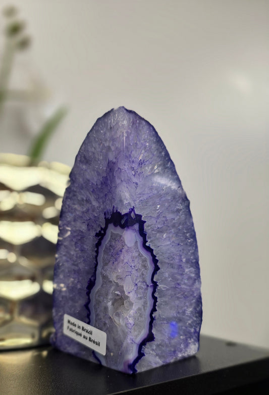 Purple Agate Book End