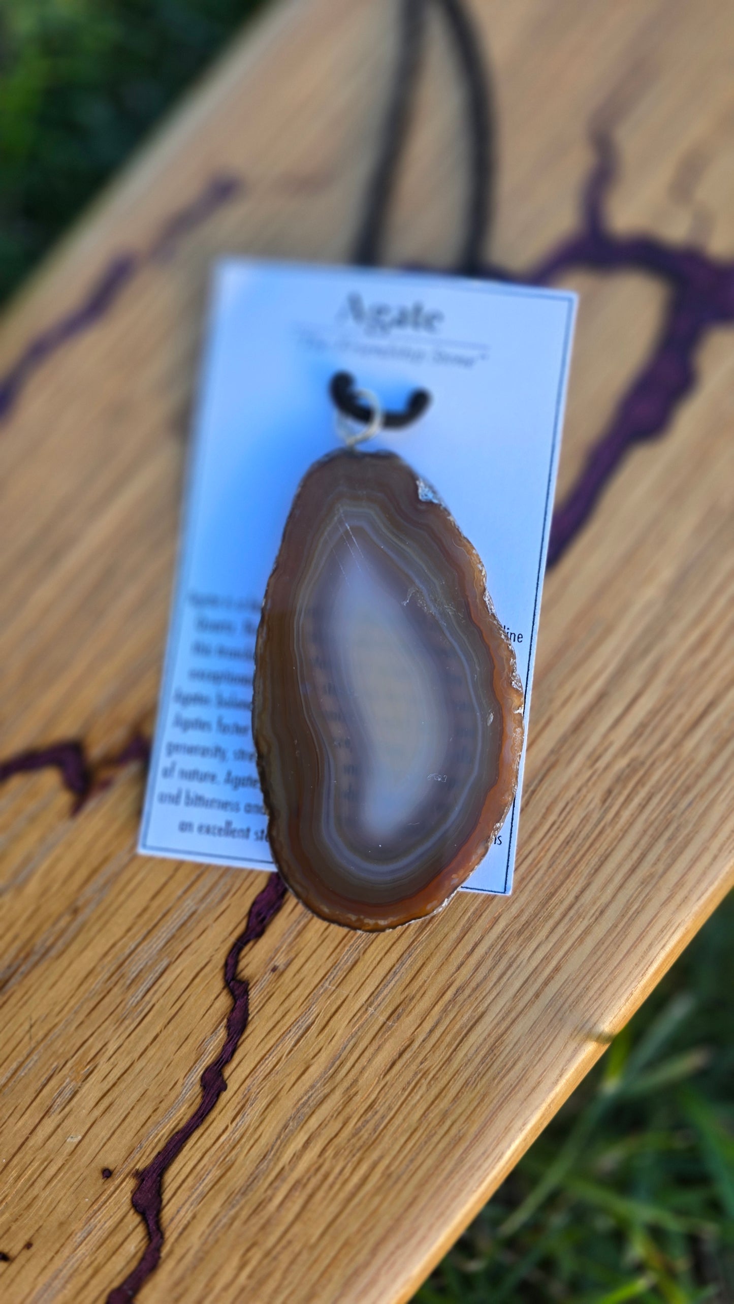 Agate Slice Necklace
