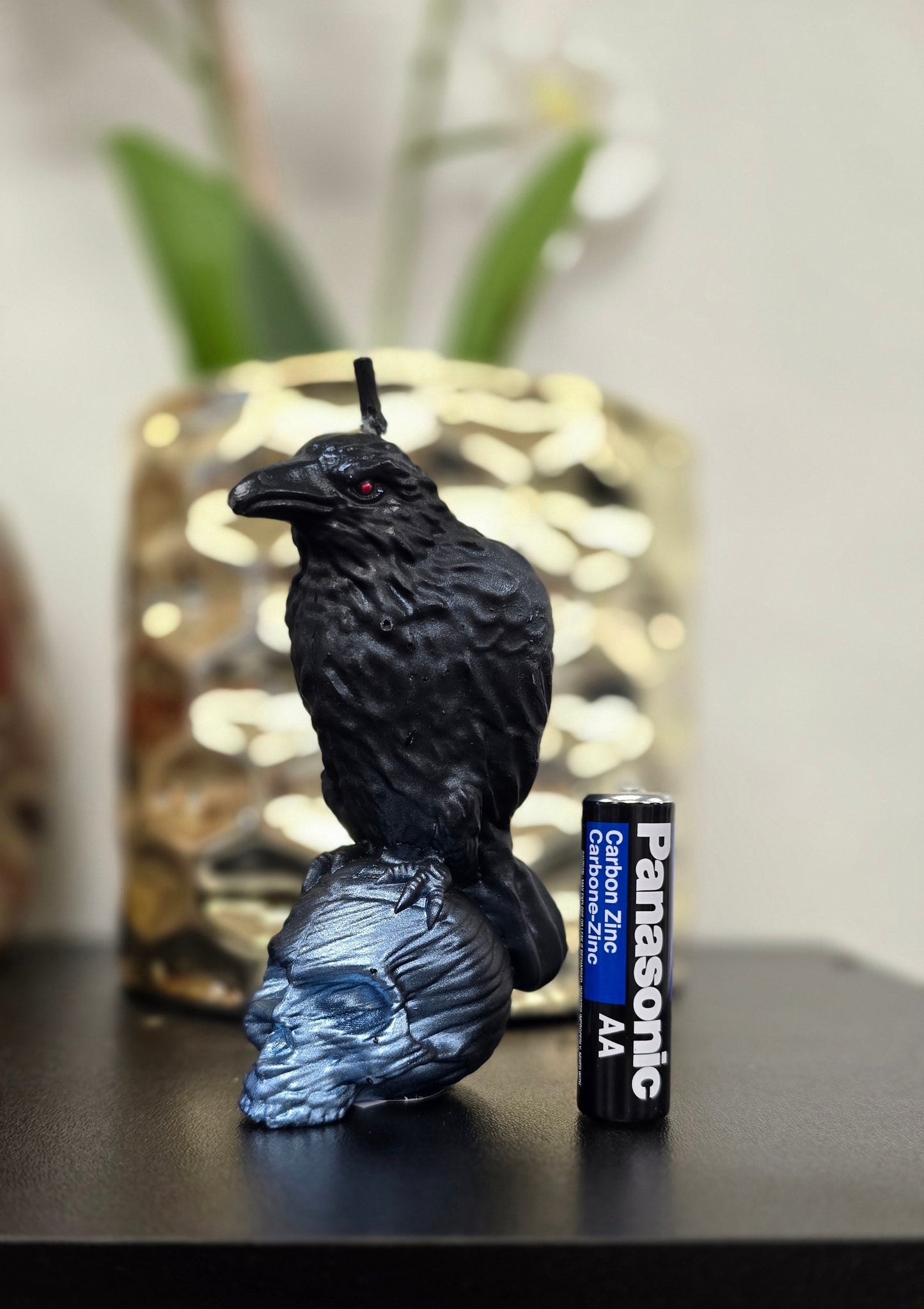 Raven on Skull Candle