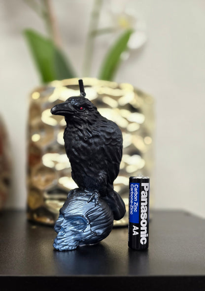 Raven on Skull Candle