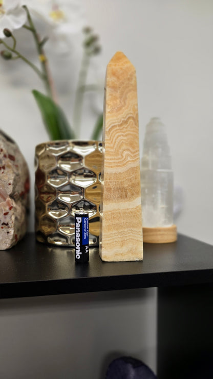 Orange Banded Calcite Tower