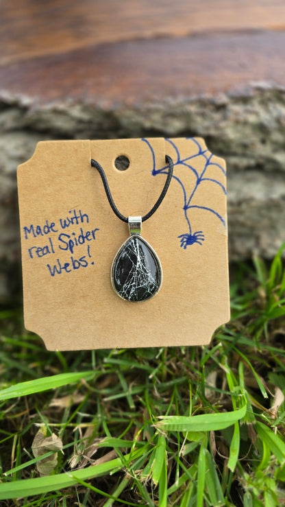 Spider Web Pendant Necklace
