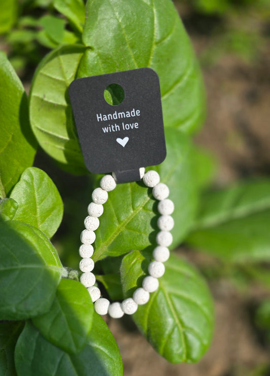 White Lava Stone Bracelet