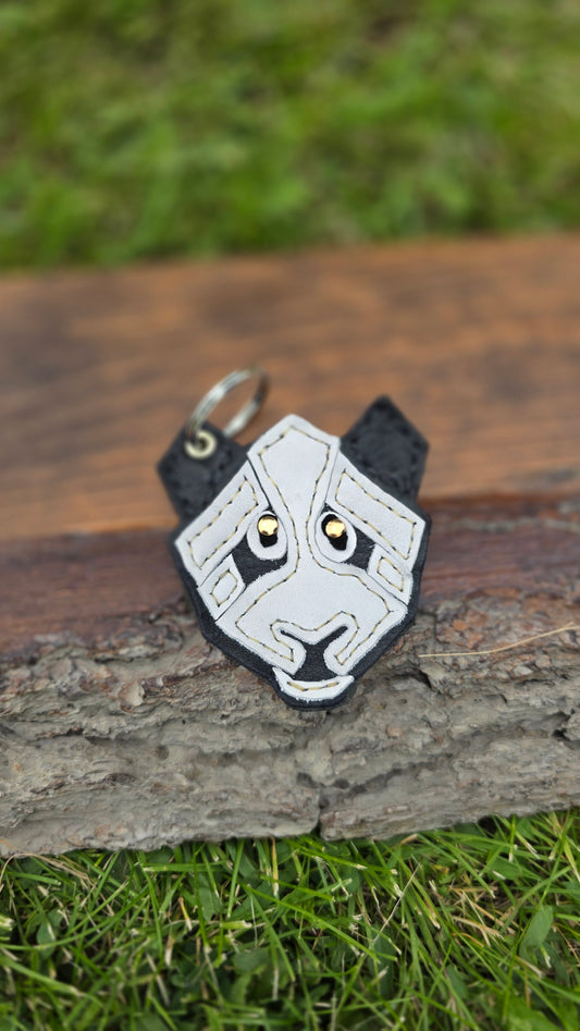 Leather Bear Key Chain By Stephen and the Crow