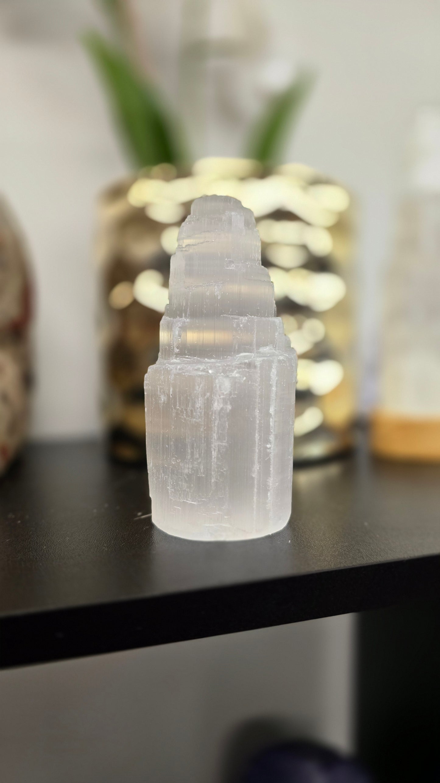 Selenite Iceburg Tower - Medium