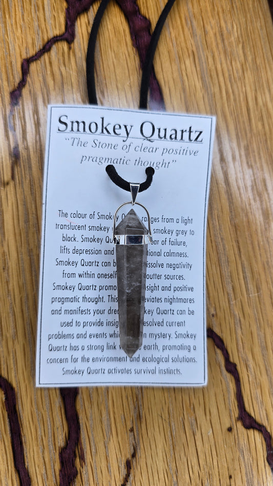 Smokey Quartz Point Pendant