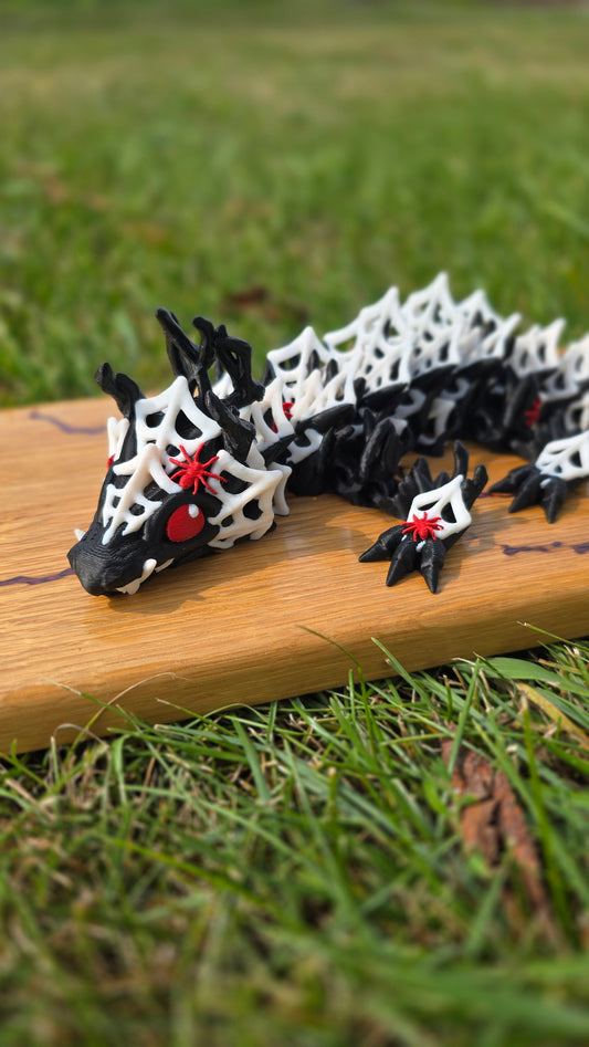 3D printed Dragon Black Spider - Large
