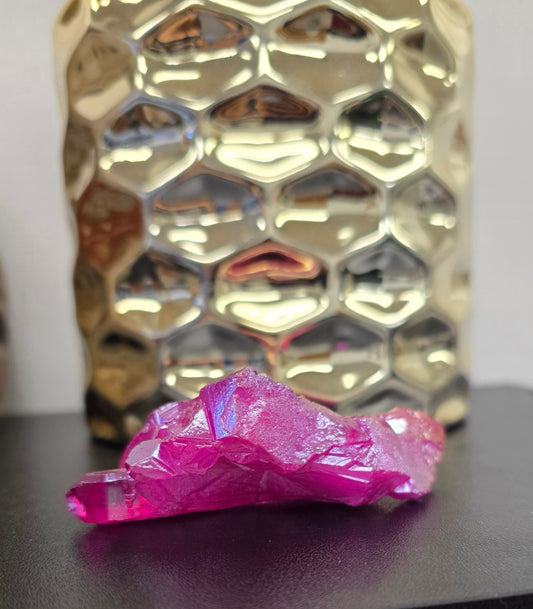 Purple Aura Quartz Cluster