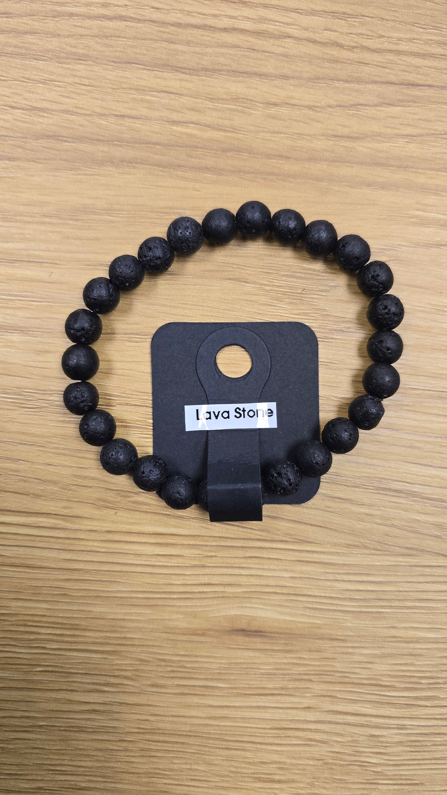 Black Lava Stone Bracelet (XL)