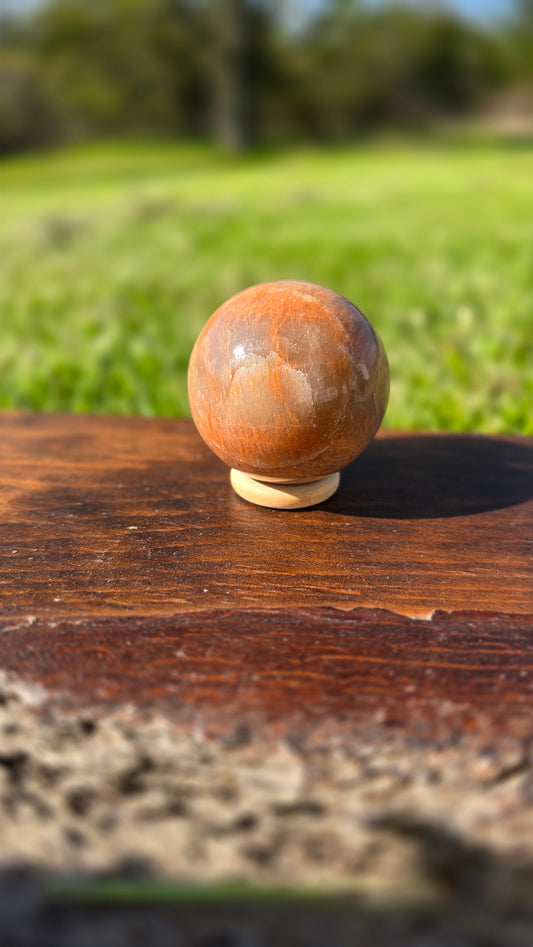 Peach Moonstone Sphere
