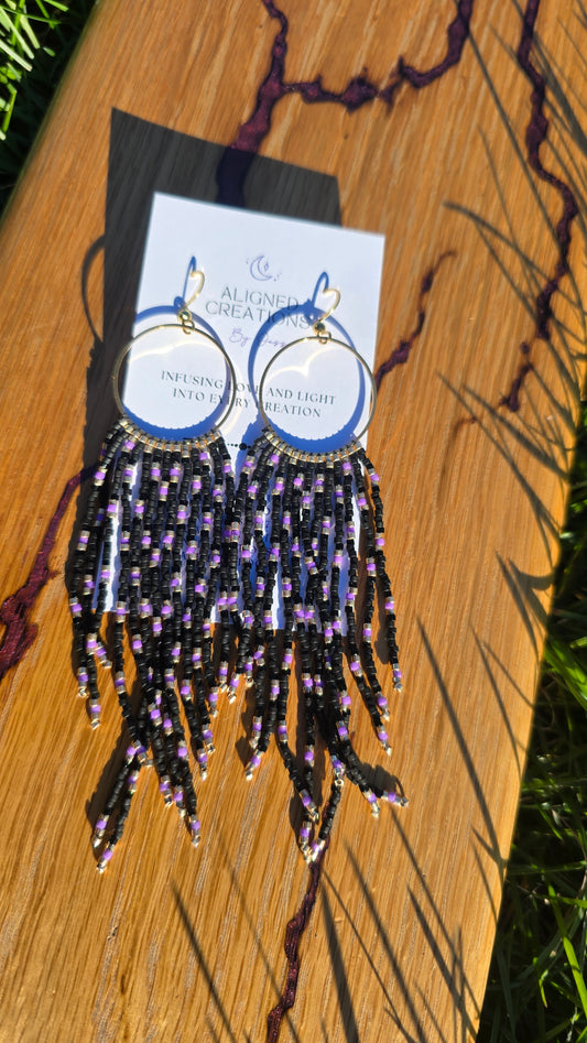 Eclipse Flow Earrings by Aligned Creations by Jess