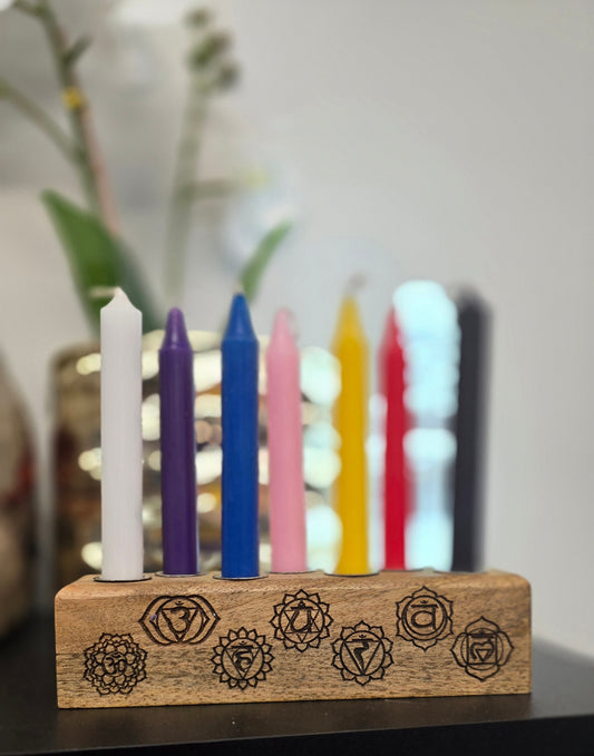 Mini Wood Candle Holder