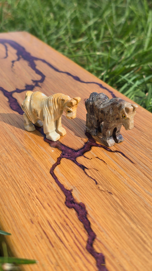 Dolomite Carved Spirit Animal - Horse