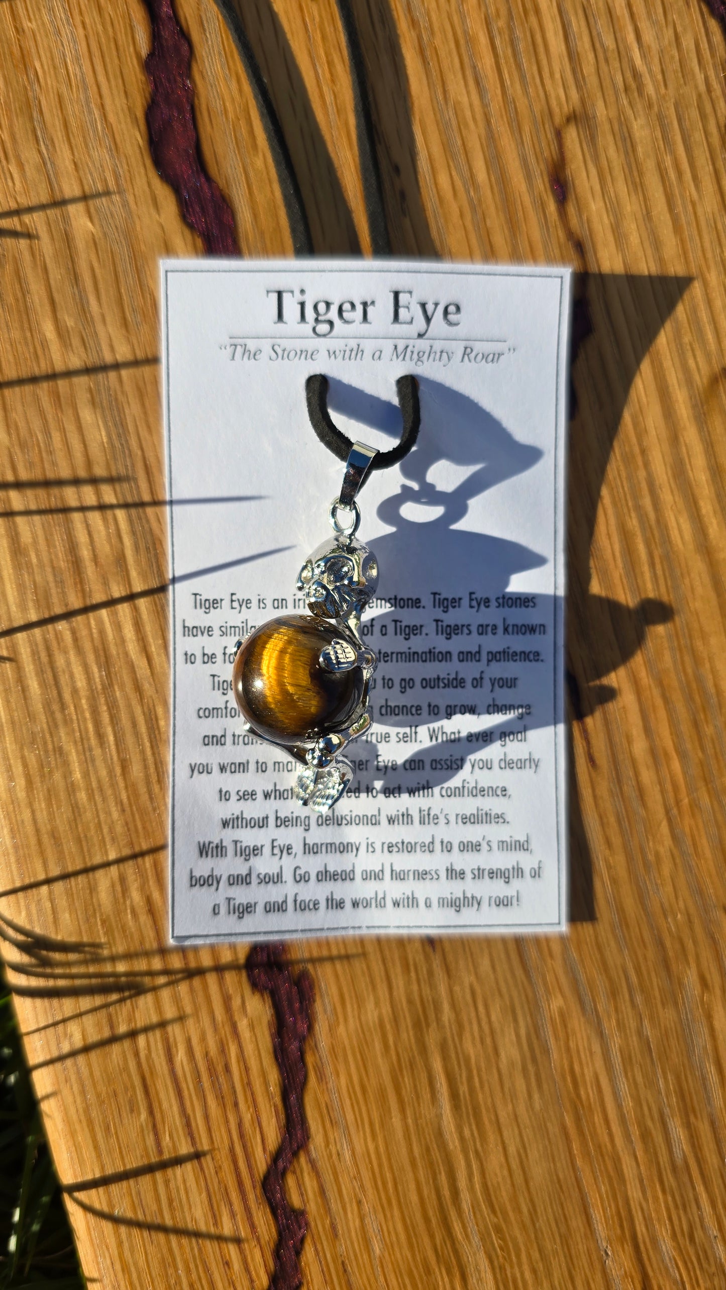 Tiger Eye Skeleton Necklace