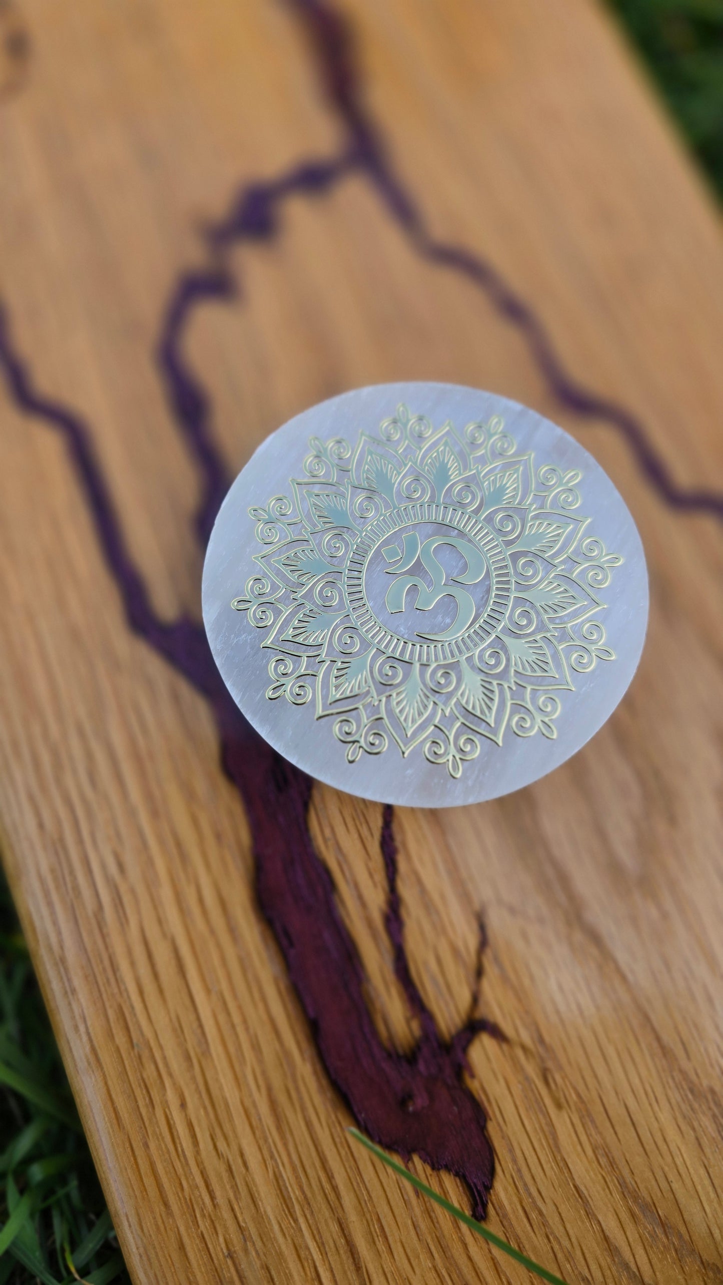 Round Selenite Plates