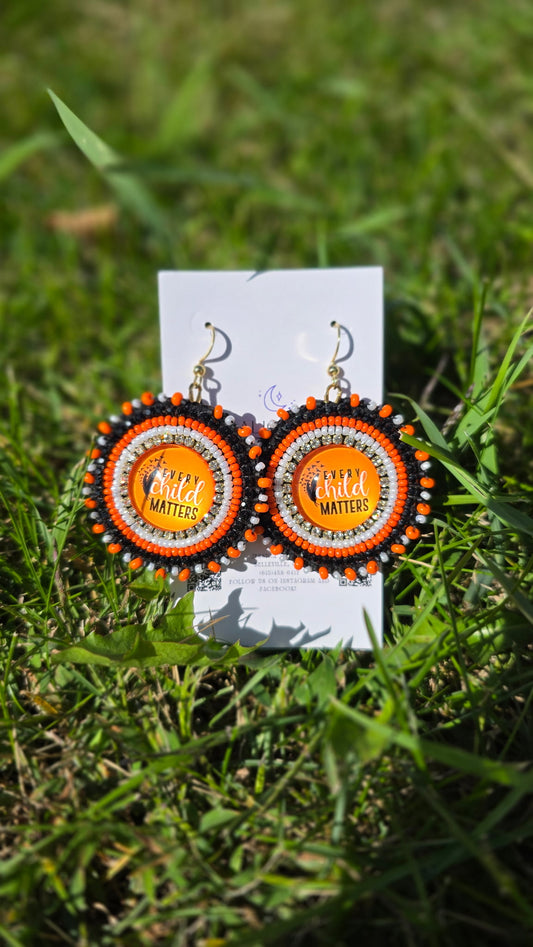 Every Child Matters Beaded Dangle Earrings - Aligned Creations by Jess