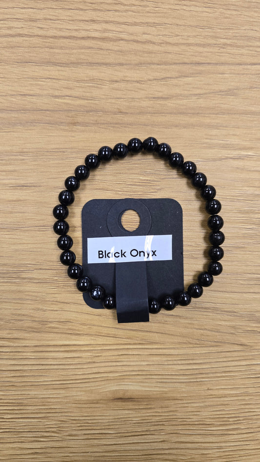 Black Onyx Bracelet 7 3/4"