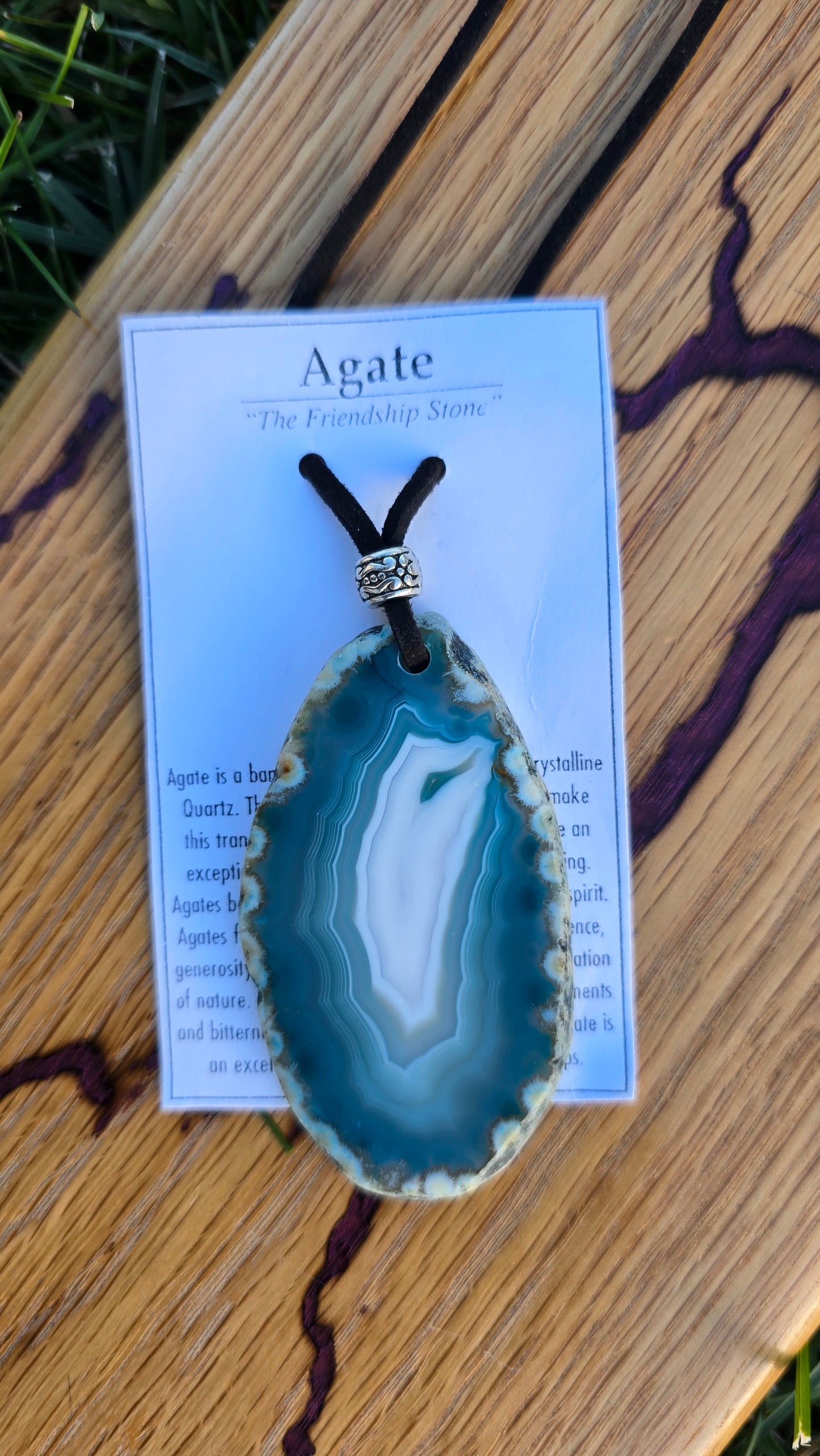Agate Slice Necklace