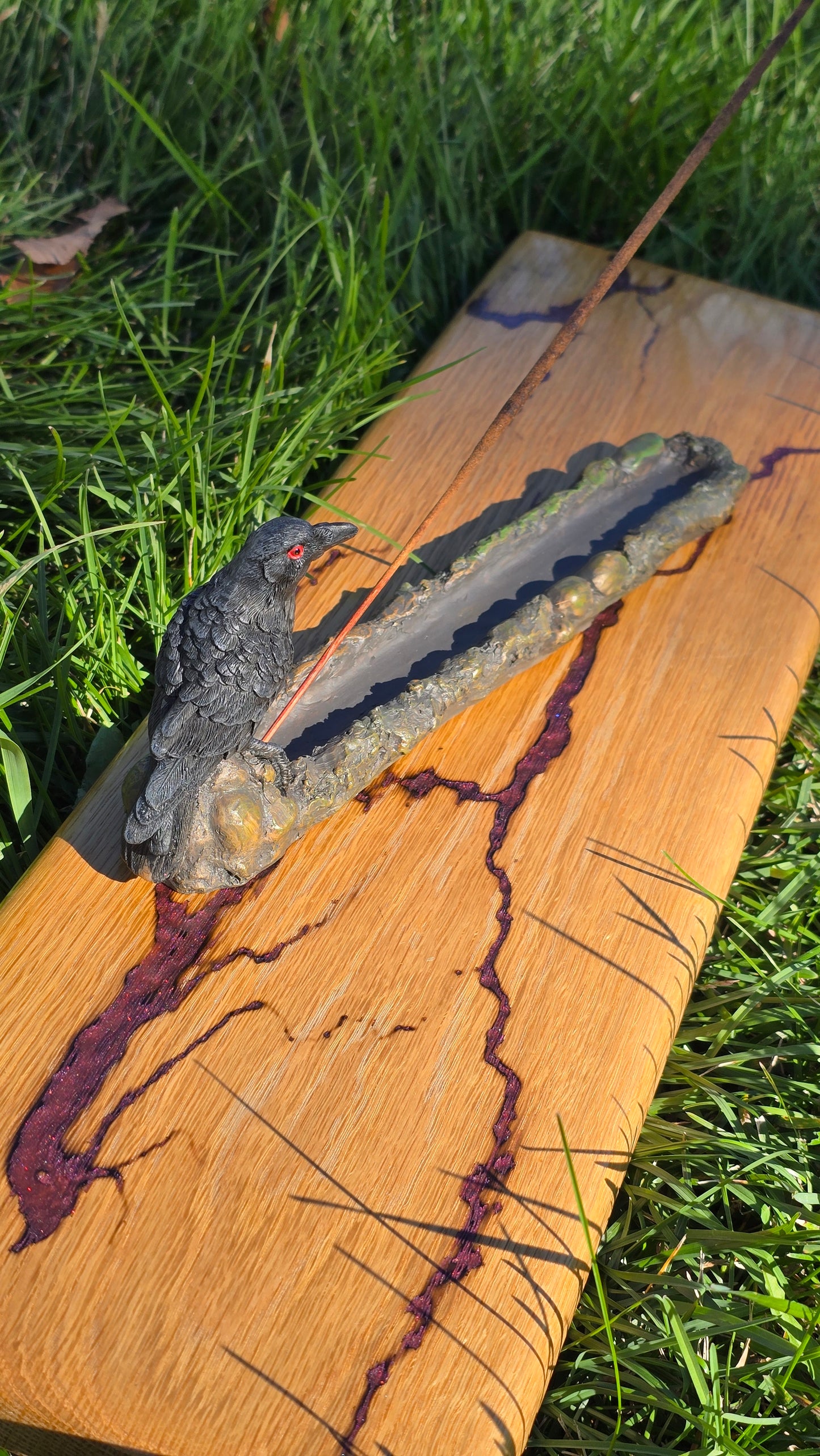Raven Incense Holder