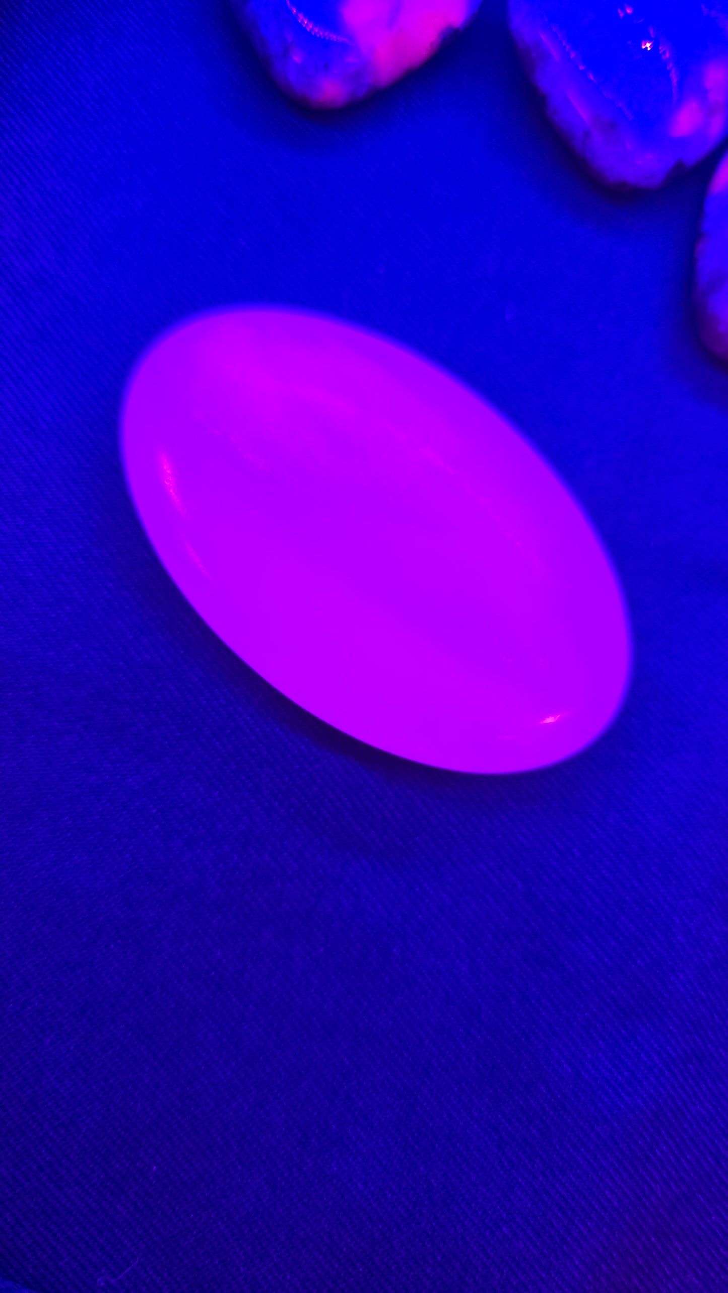 Pink Mangano Calcite  Palm Stone