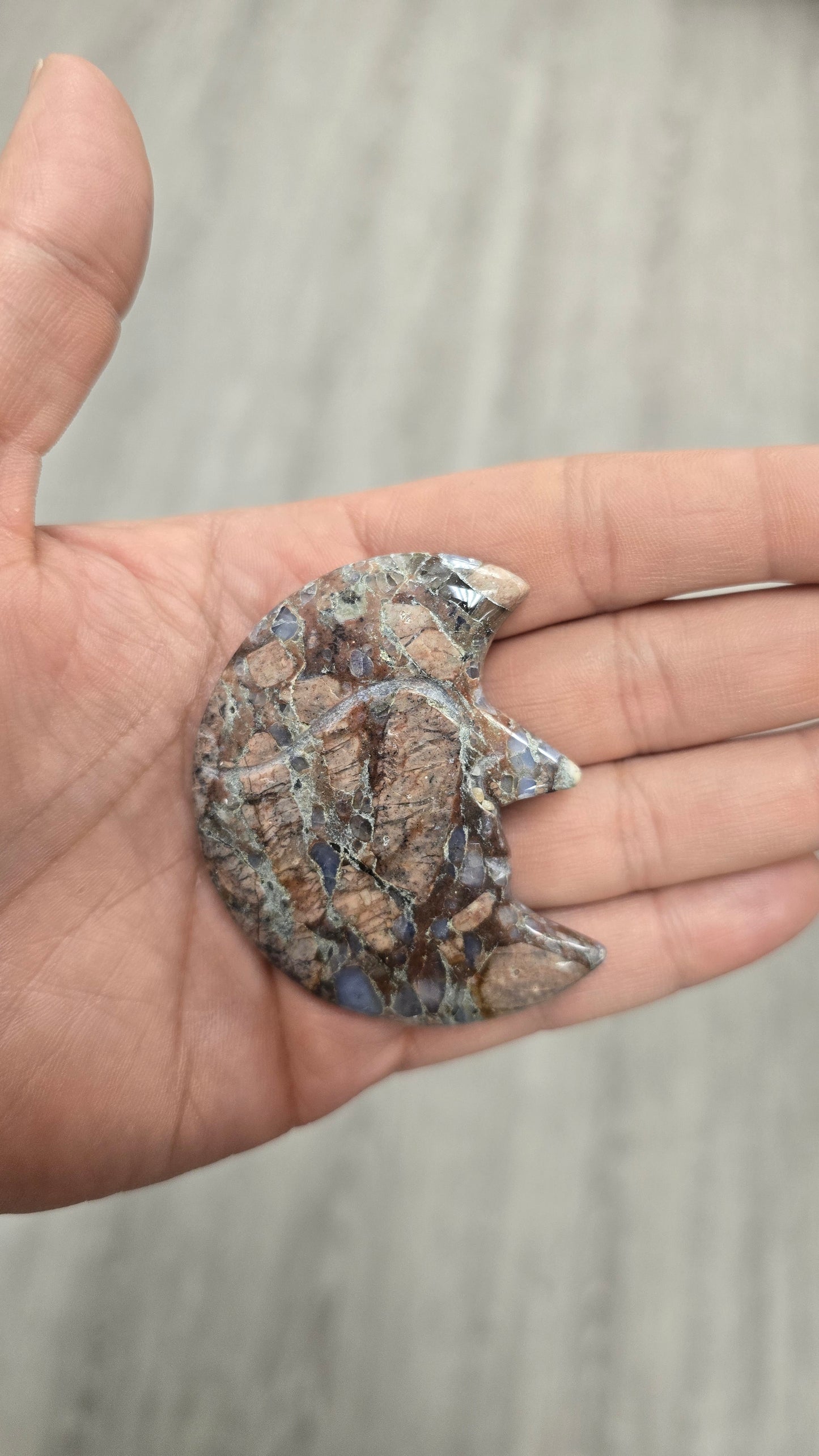 Que Sera Stone Moon Carving