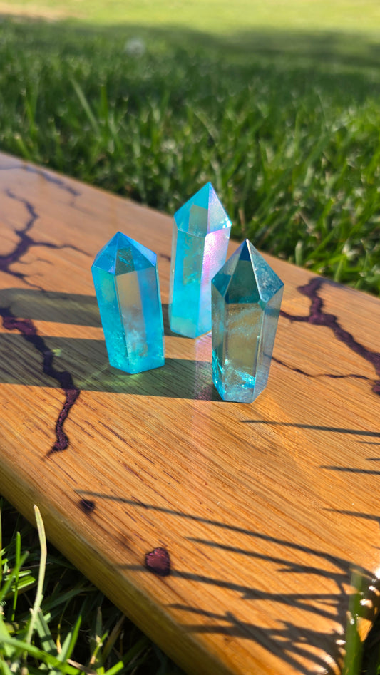 Aura Quartz Point - Blue